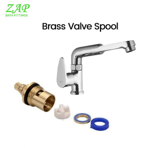 ZAP Brezza Brass Swan Neck Tap – 20x3 Inch Chrome Finish Kitchen Sink Faucet | 360° Swivel Spout | Counter Mount Basin Tap for Home, Kitchen & Bathroom
