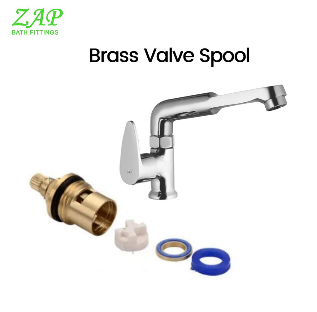 ZAP Brezza Brass Swan Neck Tap – 20x3 Inch Chrome Finish Kitchen Sink Faucet | 360° Swivel Spout | Counter Mount Basin Tap for Home, Kitchen & Bathroom