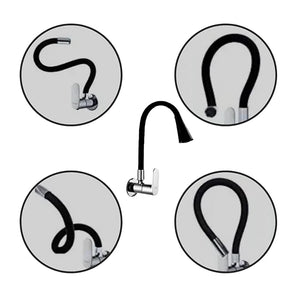 Opel Black Flexible Kitchen Sink Tap – 360° Pull-Down Sprayer Tap
