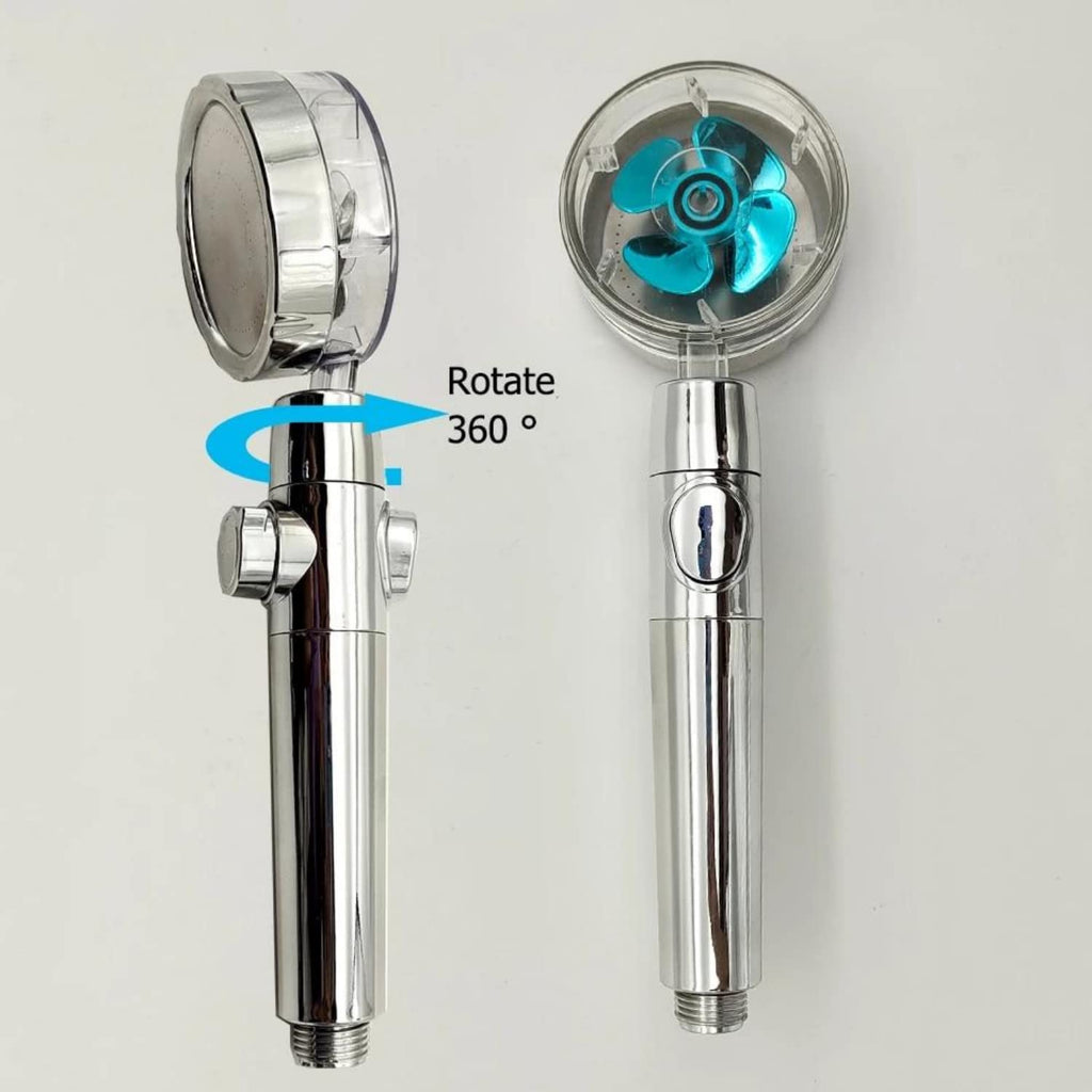 360' Power Handheld Shower Hand/innovative Design On/Off Button Shower Head Adjustable Water Flow Hand Shower
