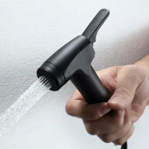 Zap Delta Series ABS Black Health Faucet with Health Faucet Stand and Hose Pipe/Jet Spray for Toilets/Hand Spray Set/Health Faucet Bidet Set (Delta ABS Black)