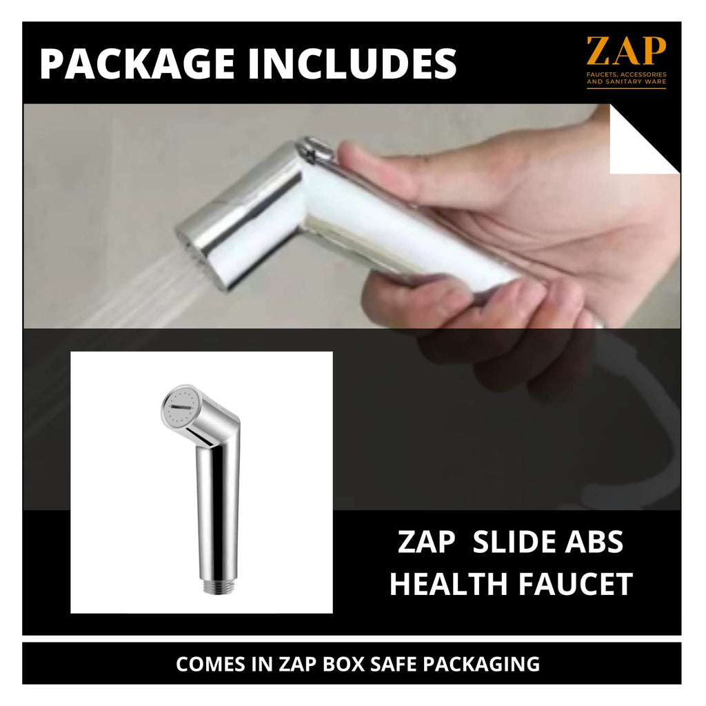 Slide ABS Health Faucet for Bathroom/Jet Spray for Toilet(Single Flow, Light Weight, Great Grip, Slide Switch)