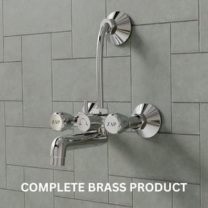 Continental 2 in 1 Wall Mixer With Overhead Shower Set