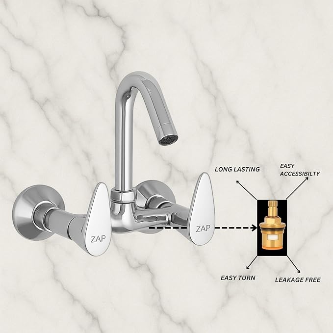 Brezza Brass Kitchen Sink Mixer Tap