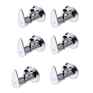 ZAP Brezza Series Bathroom Fittings Combo | 100% Brass | Includes 2-in-1 Wall Mixer, Pillar Cock, 2 Long Body Taps, 6 Angle Cocks (Washing Machine Compatible) | Chrome Finish | Made in India