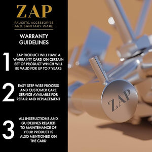 ZAP Caster Series 2-in-1 Brass Wall Mixer with Overhead Shower Set, 125mm Bend Pipe, Hot and Cold Knobs, Chrome Finish, and Faucet Cleaner | Bathroom Fittings Tap Set | Rust Resistant