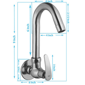 Arrow Light Kitchen Sink Cock – Chrome Finish Deck Mounted Tap with Pull-Down Sprayer