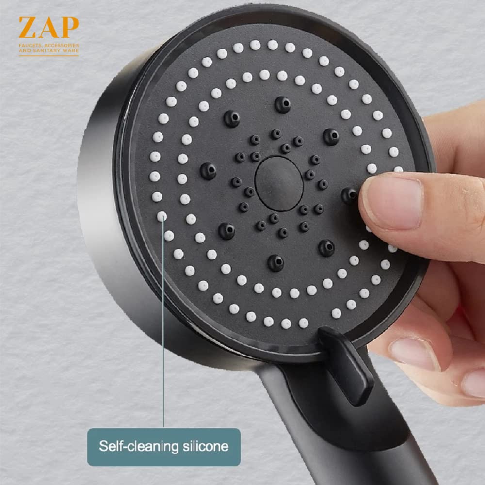 Exotic Deluxe 9-Inch Black Handheld Shower