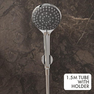 Elixir 2-in-1 Full Brass Wall Mixer Tap with Overhead Shower