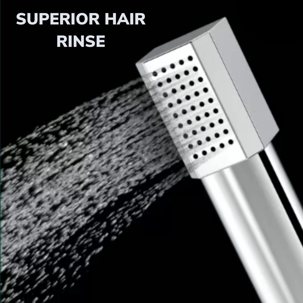 ZX5534 Hand Shower with Stand and Hose Pipe Flexible Silicone Nozzles, Stainless Steel Finish, Lightweight, Great Grip, Precise Water Flow(Ultra Modern Sleek, Rain, Soft & Rain, Massage Spray)