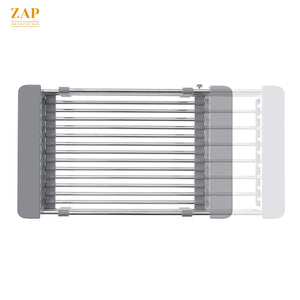 ZAP Millennium Series 36x36 Inch Kitchen Sink with Drain Board | 304 Grade Stainless Steel Single Bowl Sink | Includes Waste Kit, Pipe & Basket Drainer