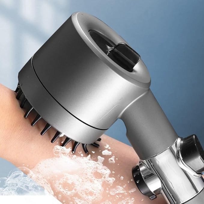 Black Filtered Handheld Shower – 3 Spray Modes with Pause Switch