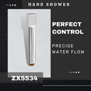 ZAP ZX5534 | HAND SHOWER | FLEXIBLE SILICONE NOZZLES | STAINLESS STEEL FINISH | LIGHTWEIGHT | GREAT GRIP | PRECISE WATER FLOW | ULTRA MODERN SLEEK DESIGN | SUPERIOR HAIR RINSE
