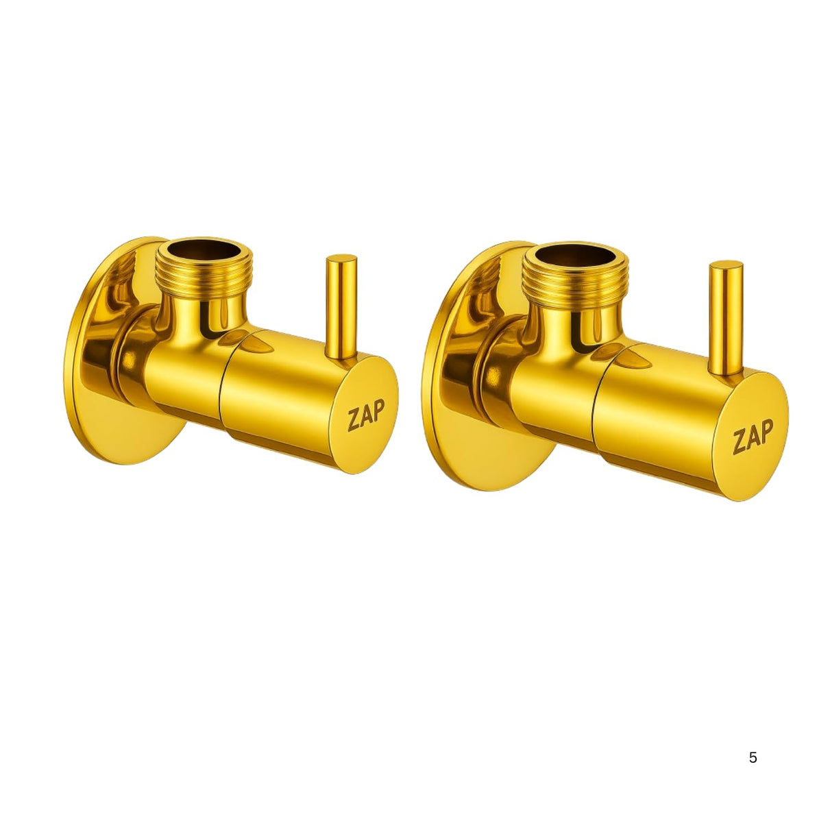 Elixir Angle Valve Gold Wall Mounted