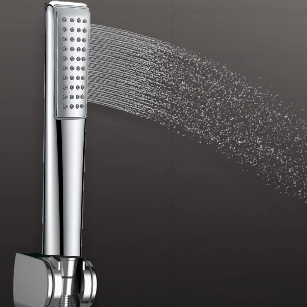 ZAP HS-004 Delta Series | Hand Held Shower | High Pressure Chrome Shower Head | ABS & Chrome Finish | With Hose Pipe | With Wall Bracket | Universal Wand Design