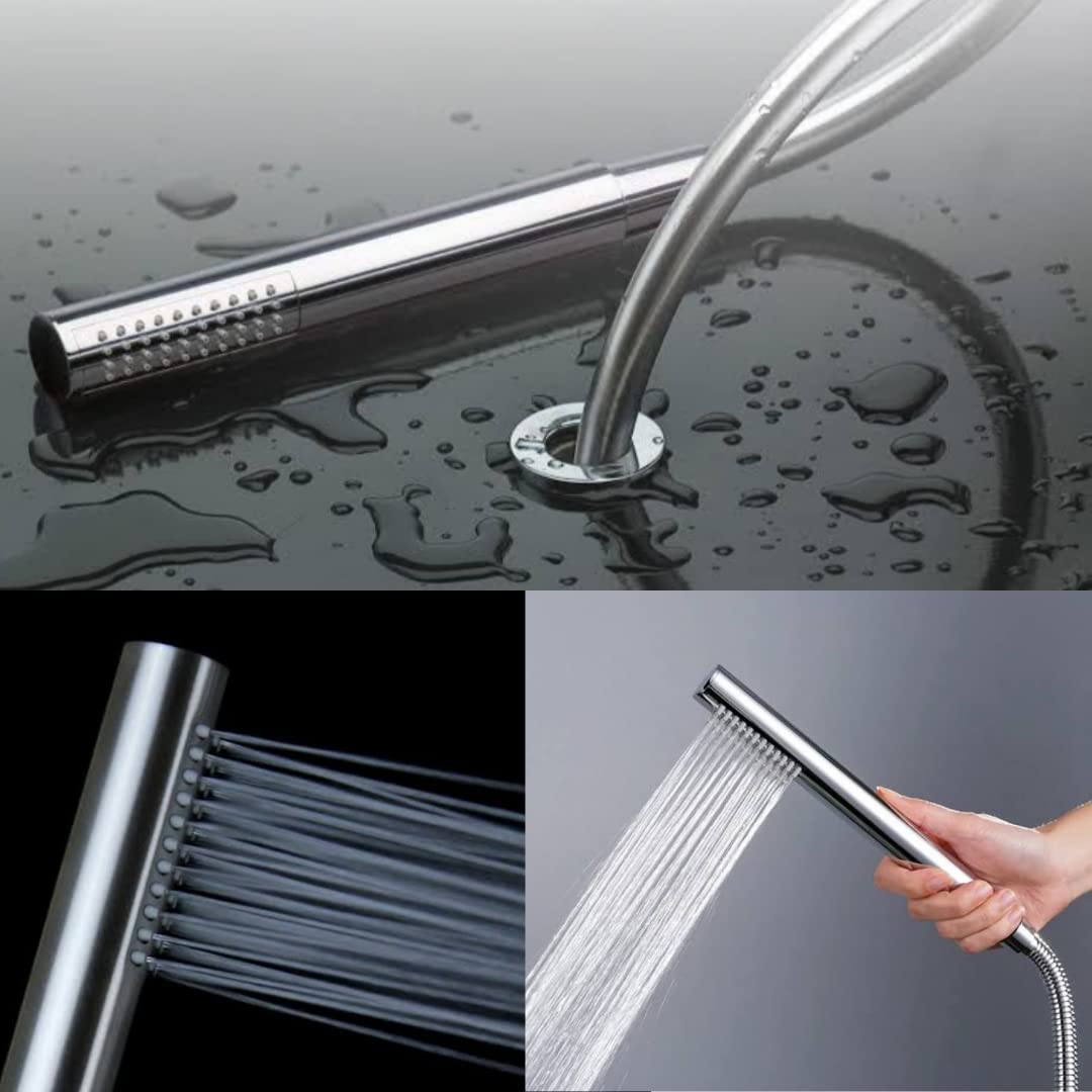 ZAP HS-003 Cube Series High Pressure Hand Shower with Hose & Holder – Chrome Finish | Water-Saving ABS Shower Head | Easy-Clean Nozzles | Universal Fit