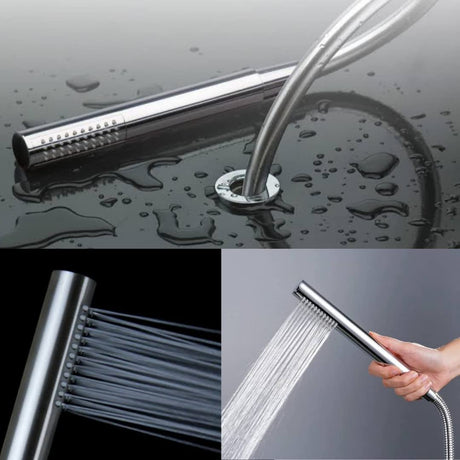 ZAP HS-003 Cube Series High Pressure Hand Shower with Hose & Holder – Chrome Finish | Water-Saving ABS Shower Head | Easy-Clean Nozzles | Universal Fit