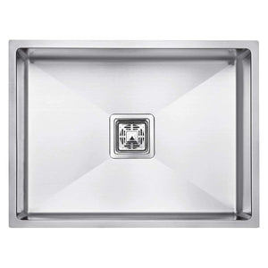 ZAP Spacious Single Bowl Kitchen Sink 24x18x10 Inch | Matte Finish Thick SS-304 Stainless Steel | Includes Steel Waste Coupling, Waste Pipe & Drainer Basket | Durable & Stain Resistant