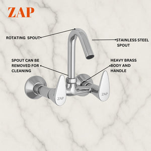ZAP Brezza 2132  Sink Mixer Brass Tap