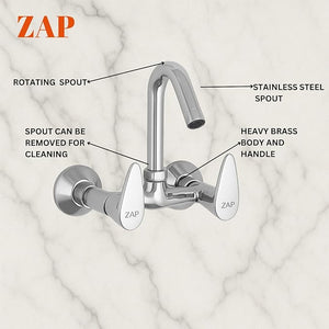 Brezza Brass Kitchen Sink Mixer Tap