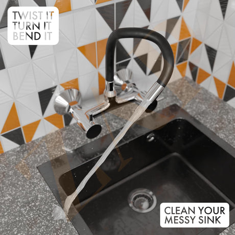 Elixir Single Flow Sink Mixer Flexible Silicone Spout Tap