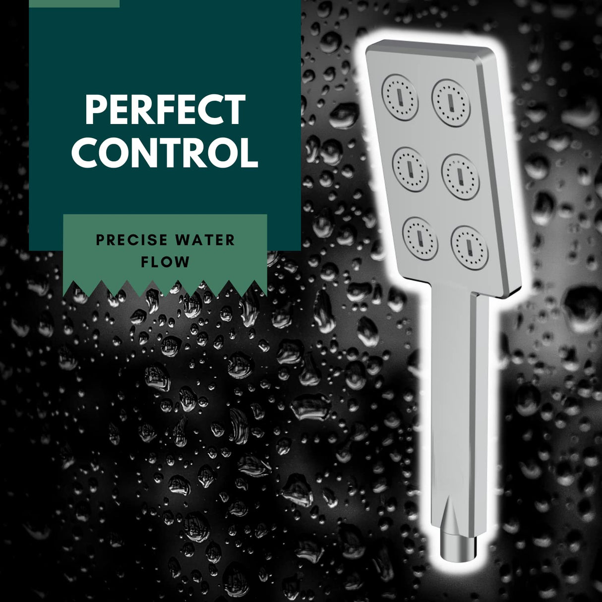 ZAP Rain Spray Hand Shower – Modern Stainless Steel Face | High Pressure | Chrome Finish