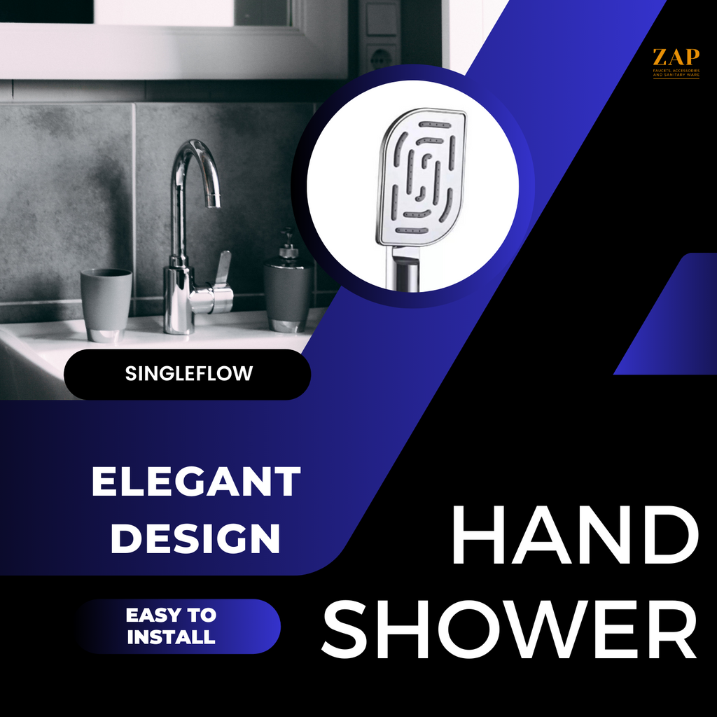 ZAP Pluto Series 1122 Maze Handshower/ABS without hose pipe and wall hook