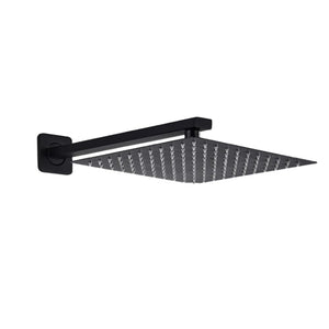 Zap Matte Black Overhead Shower
