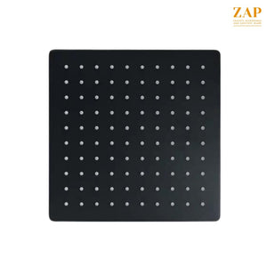 Zap Matte Black Overhead Shower