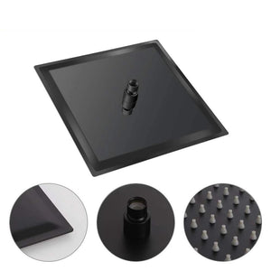 Zap Matte Black Overhead Shower