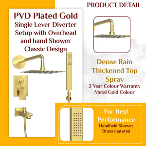Elixir Gold Diverter with shower set