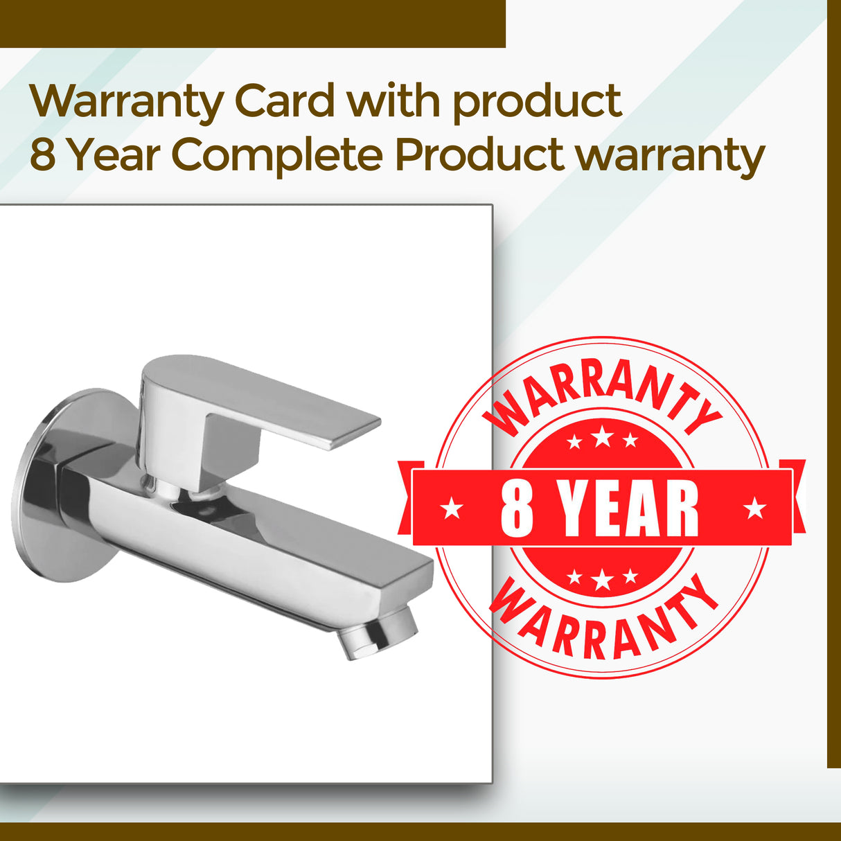 Bolt Short Body Tap - Brass Chrome Plated - Rust/Lead Free