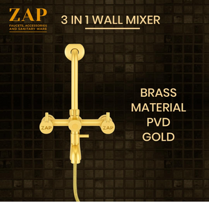 Elixir Gold 3-in-1 Mixer Tap with Shower Set