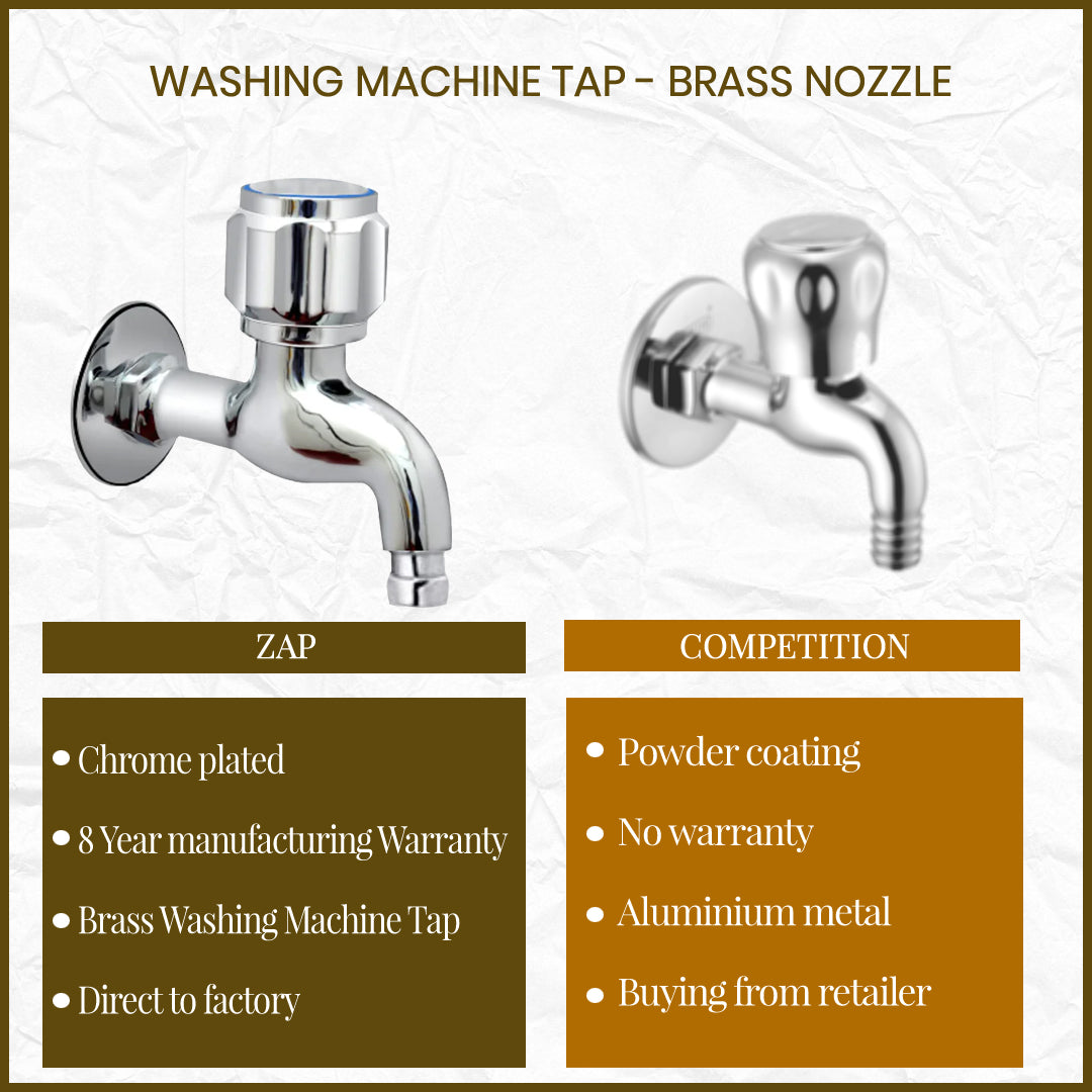 Washing Machine Tap - Brass Nozzle