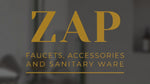 ZAP Ultra Cube Series High Grade 100% Brass 2-in-1 Wall Mixer with Overhead Shower Set and 125mm Long Bend Pipe | Hot/Cold Knobs with Chrome Finish and Faucet Cleaner