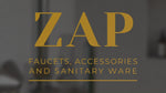 ZAP Ultra Cube Series High Grade 100% Brass 2-in-1 Wall Mixer with Overhead Shower Set and 125mm Long Bend Pipe | Hot/Cold Knobs with Chrome Finish and Faucet Cleaner