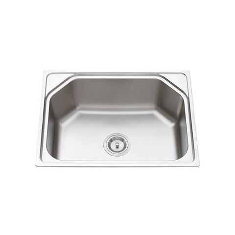 Matte Finish Stainless Steel Sink (24 x 18 x 9-inch, Medium)