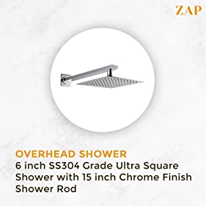 BRE305 Breeza Series 100% High Grade Brass 3 in 1 Wall Mixer with Shower Arms & Head | Multi Flow Hand Shower with 1.5 Meter Flexible Tube (Chrome)