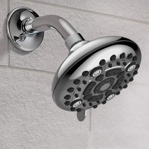 ZX65s 6 Function Overhead High Grade ABS 5 Inch Circular Shower Over Head Showers