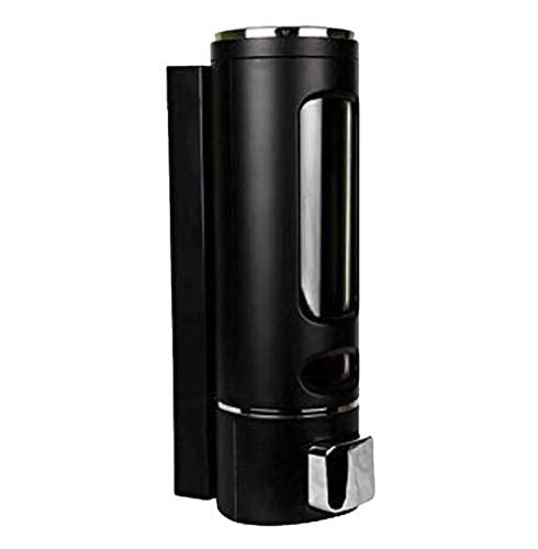 Black Soap Dispenser Wall Mount Transparent Liquid Soap Dispenser Plastic Soap Dispenser & Bottle for Kitchen Bathroom (1)