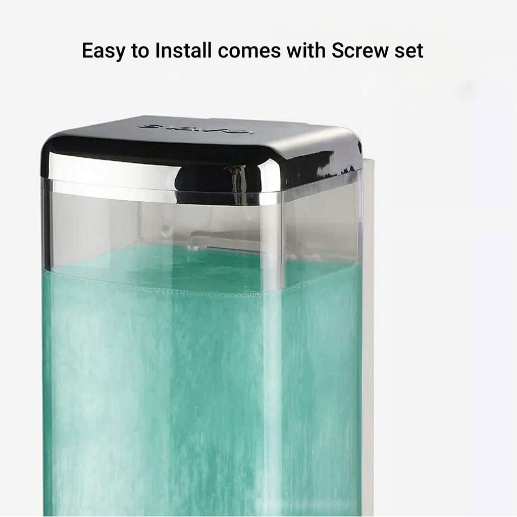 Plastic Mirror Finish Soap Dispenser Shower Lotion Gel Conditioner Liquid Shampoo Pump (500 ML)