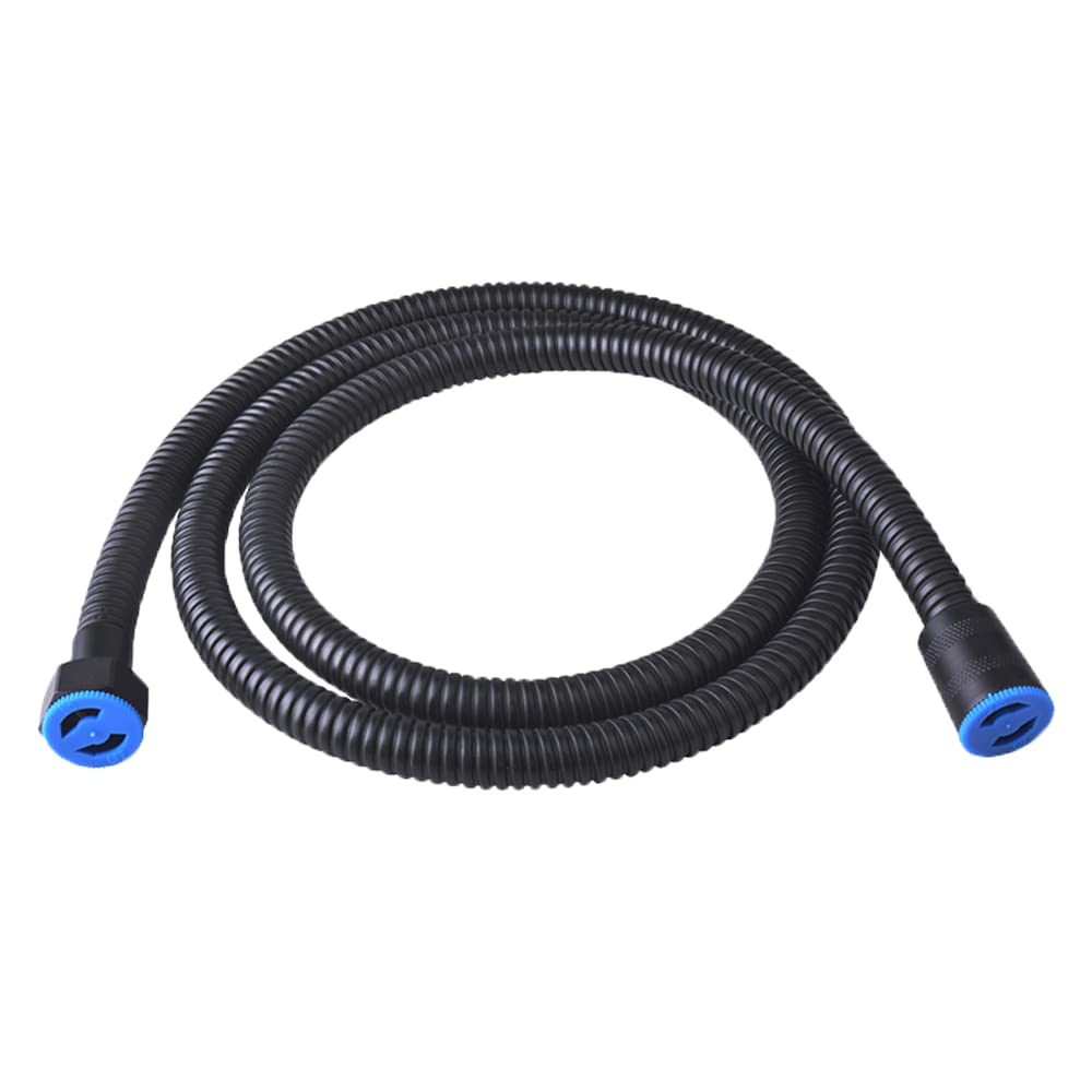 ZX2040 1.5 Meter, 304 Grade Flexible Shower Hose Pipe, Chrome (Black)