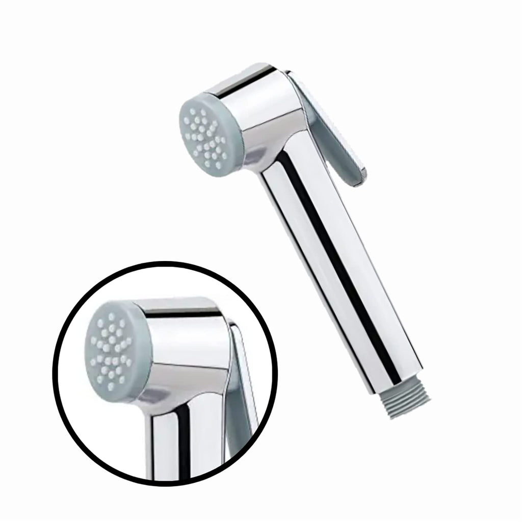 Bolt Series Hand Held Shower High Pressure Chrome Universal Wand Shower Heads ABS & Chrome Finish With Hose Pipe & Wall Bracket