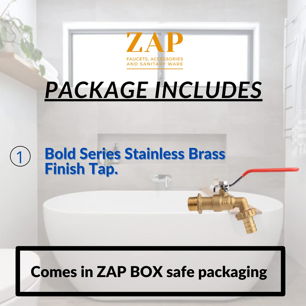 Bold Series Stainless Brass Finish Tap