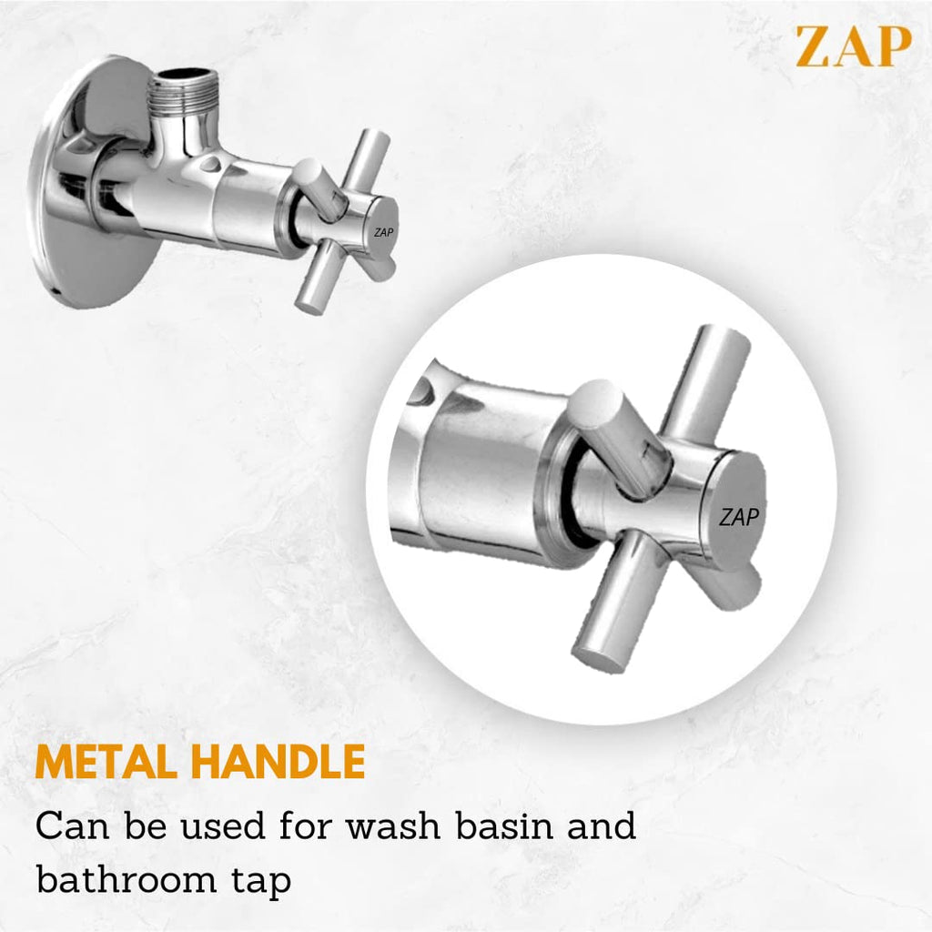 Combo of Trigger Sprayer ABS Health Faucet and Angle Valve Corna for Bathroom