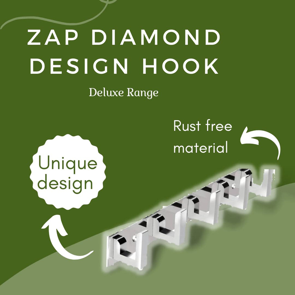 Silver, Diamond Design Hook