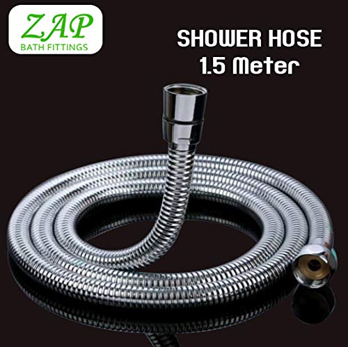 Flora ABS Health Faucet Handheld Spray with 1.5 m Stainless Steel Tube and Wall Hook-Chrome Finish Bidet with Hose and Holder/Clutch Set