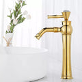 Lavish Series Long Bamboo Designer Golden Body Hot & Cold Sink Basin Mixer Basin Faucet Tap