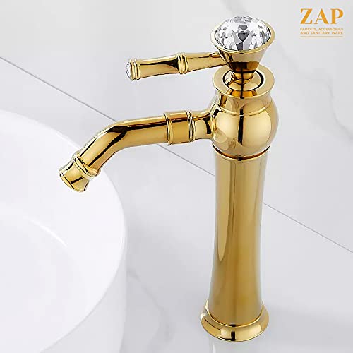 Lavish Series Long Bamboo Designer Golden Body Hot & Cold Sink Basin Mixer Basin Faucet Tap