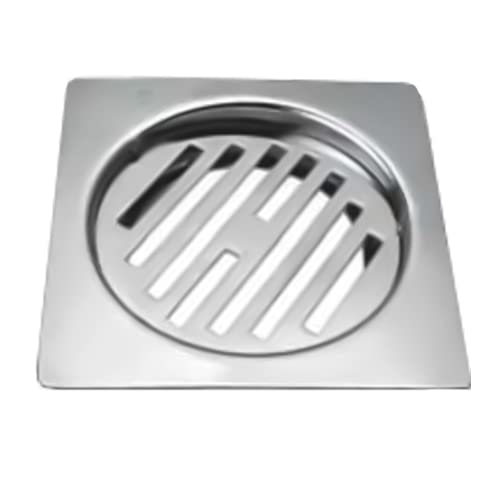Stainless Steel Anti Foul Floor Water Drain Grating Bathroom Floor Drainer/ Jali (GT-107, 6X6 Inch)